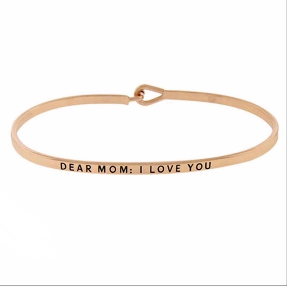 Dainty Hooked Bracelet - DEAR MOM: I LOVE YOU - Picture 2 of 5